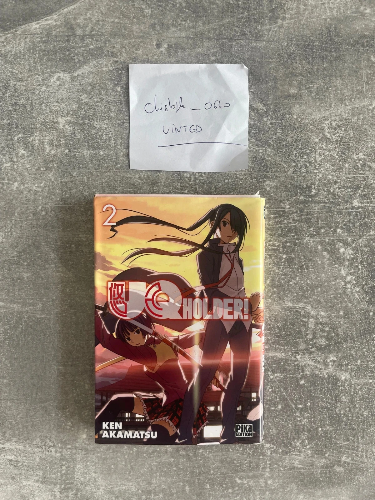 Manga UQholder ! / UQ Holder ! tome 2 en version française.